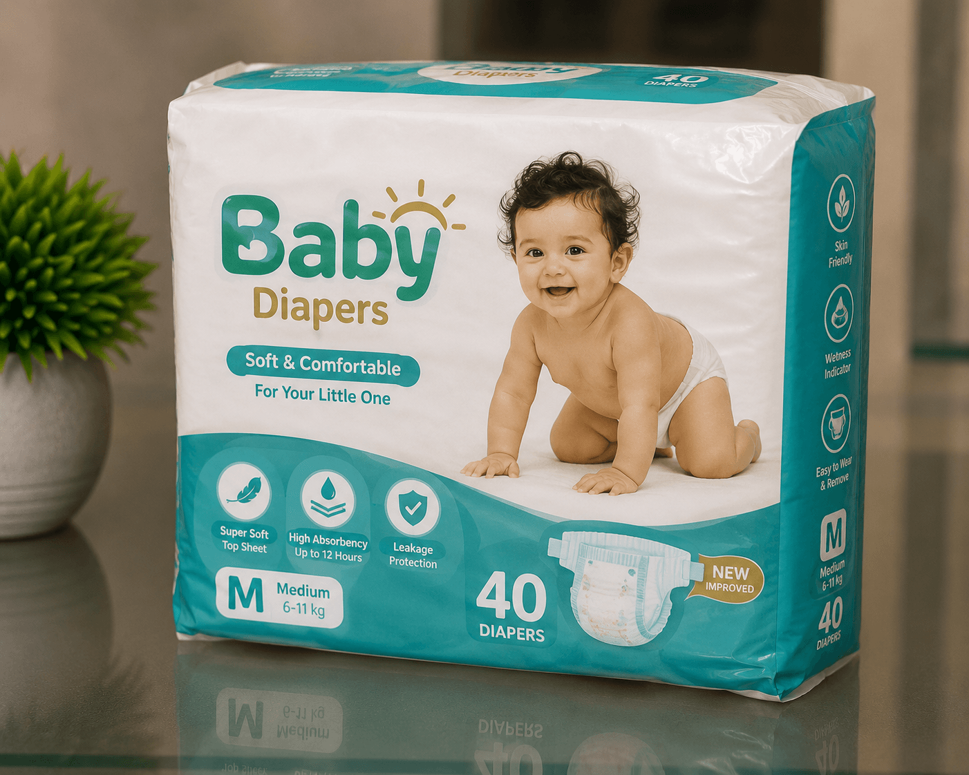 CoolKidzz Baby Dipers (40 Nots)